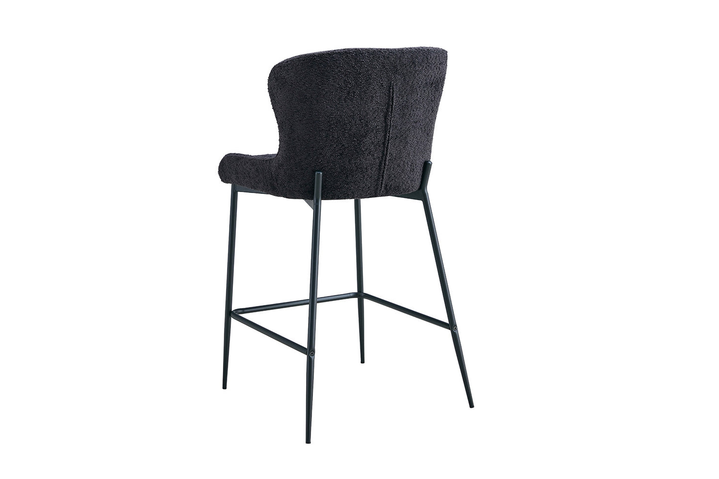 Tellerstoel 'Lisa' Bouclé Donkergrijs