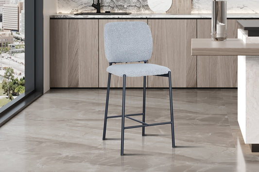 Barkruk 'Sophia' Stof Lichtgrijs