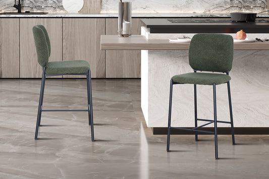 Barkruk 'Sophia' Stof Groen