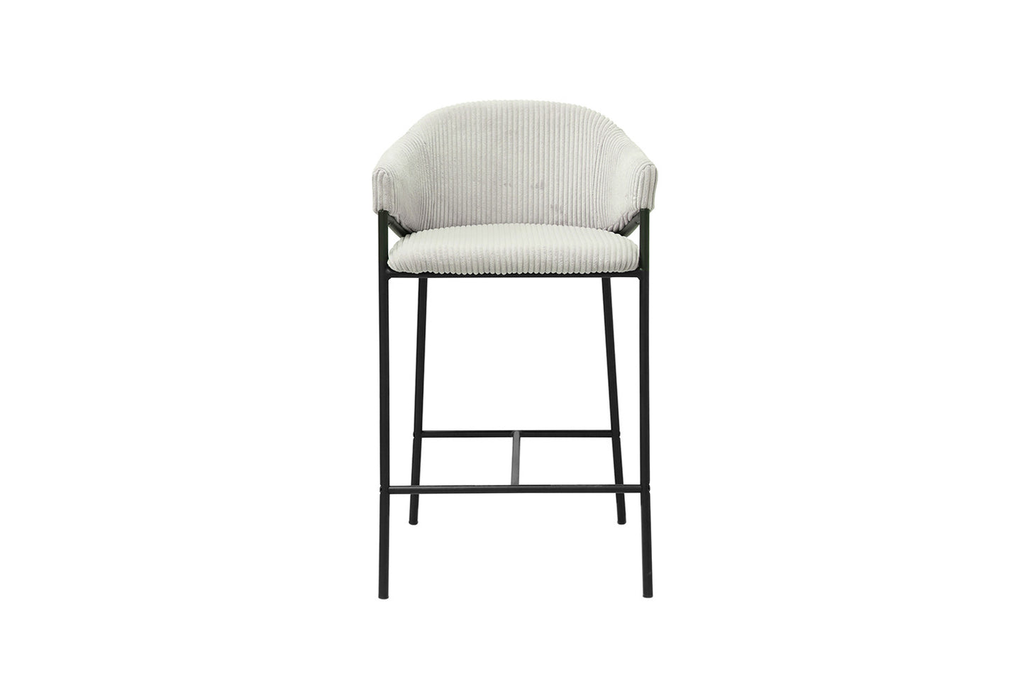 Tellerstoel 'Hugo' Corduroy Lichtgrijs