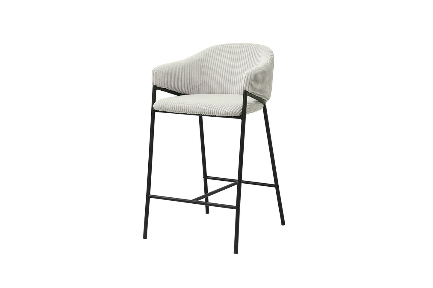 Tellerstoel 'Hugo' Corduroy Lichtgrijs