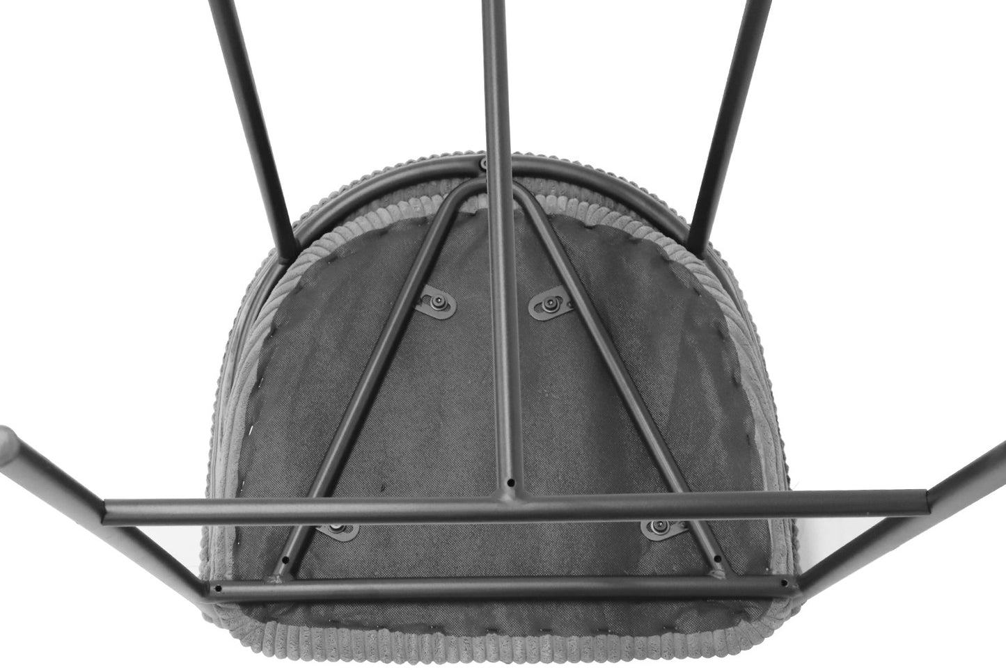 Tellerstoel 'Hugo' Corduroy Donkergrijs