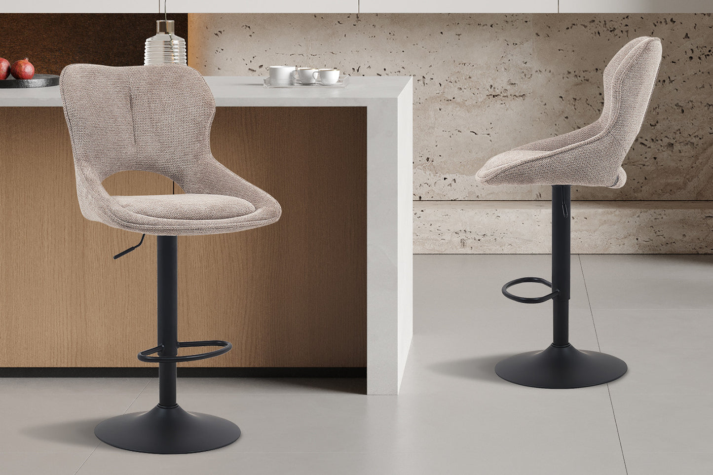 Barkruk 'Mori' Stof Ote Share 400 Peper