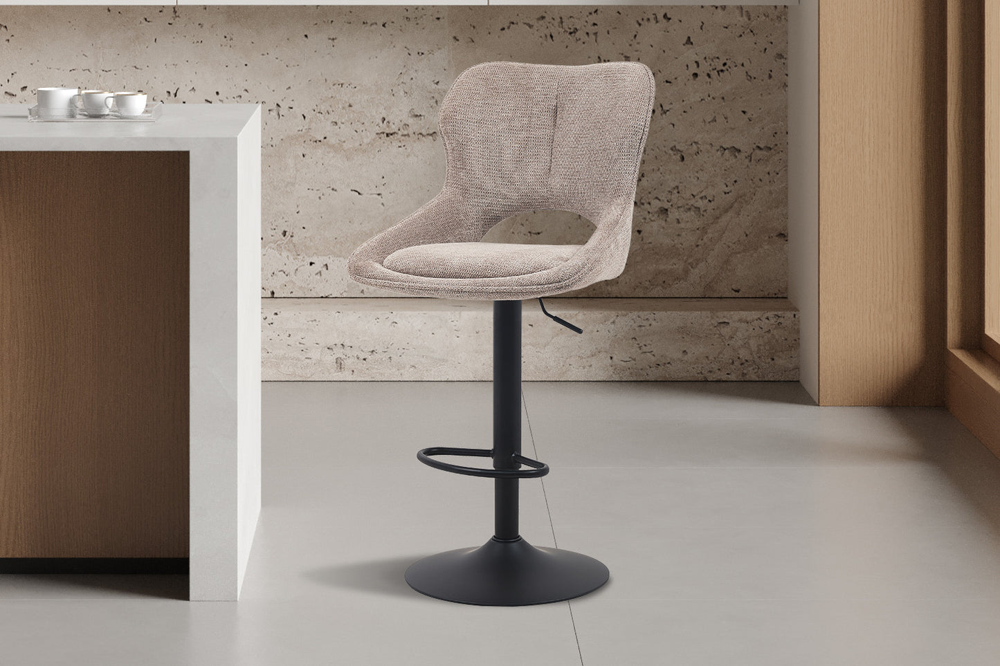 Barkruk 'Mori' Stof Ote Share 400 Peper