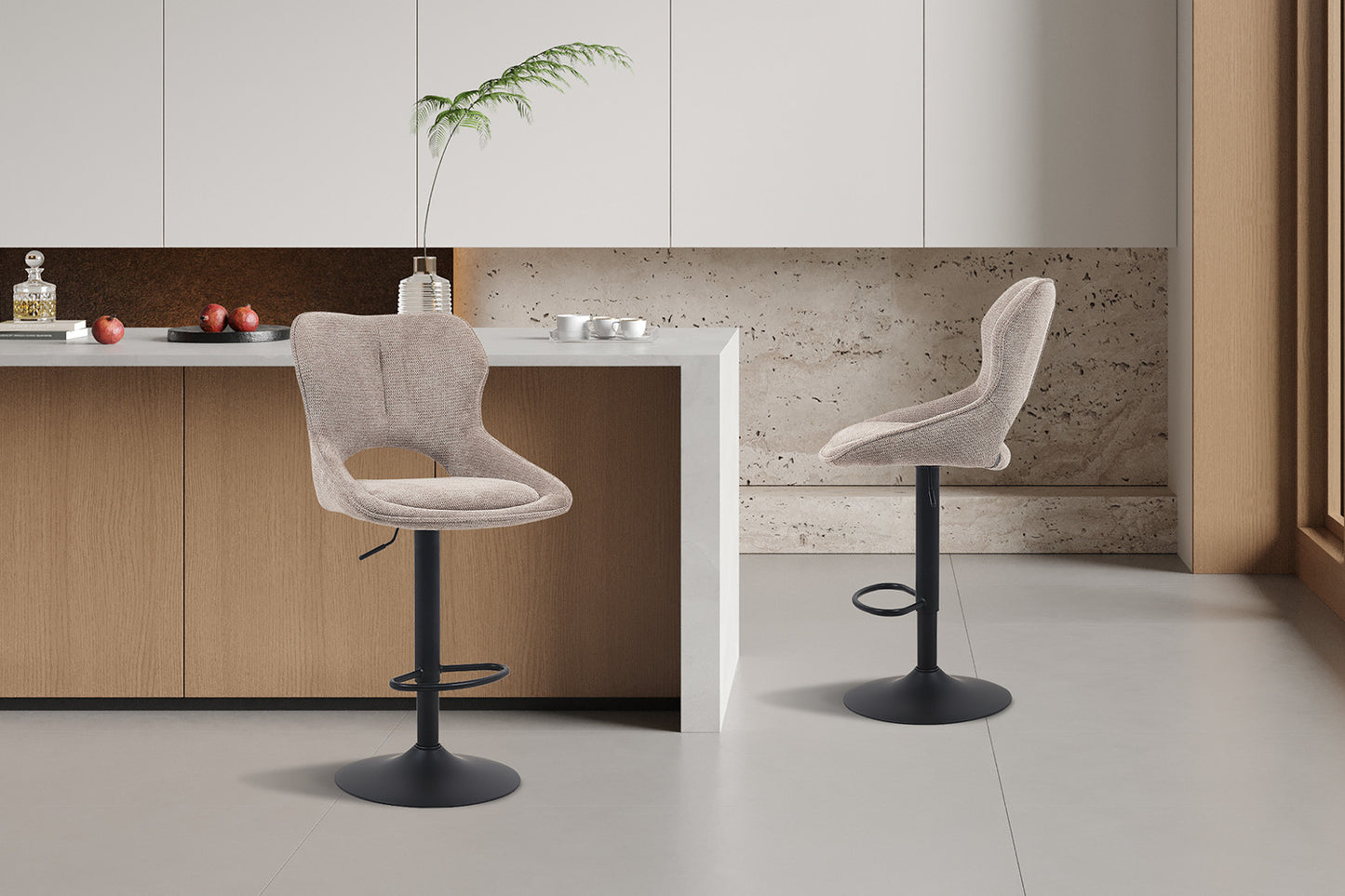 Barkruk 'Mori' Stof Ote Share 400 Peper