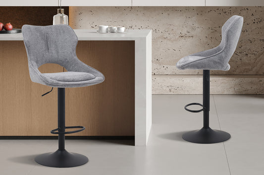 Barkruk 'Mori' Stof Ote Share 456 Donkergrijs