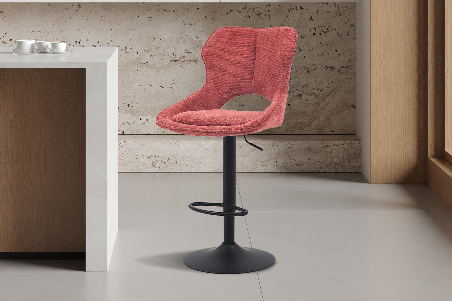 Barkruk 'Mori' Stof Ote Share 230 Rood