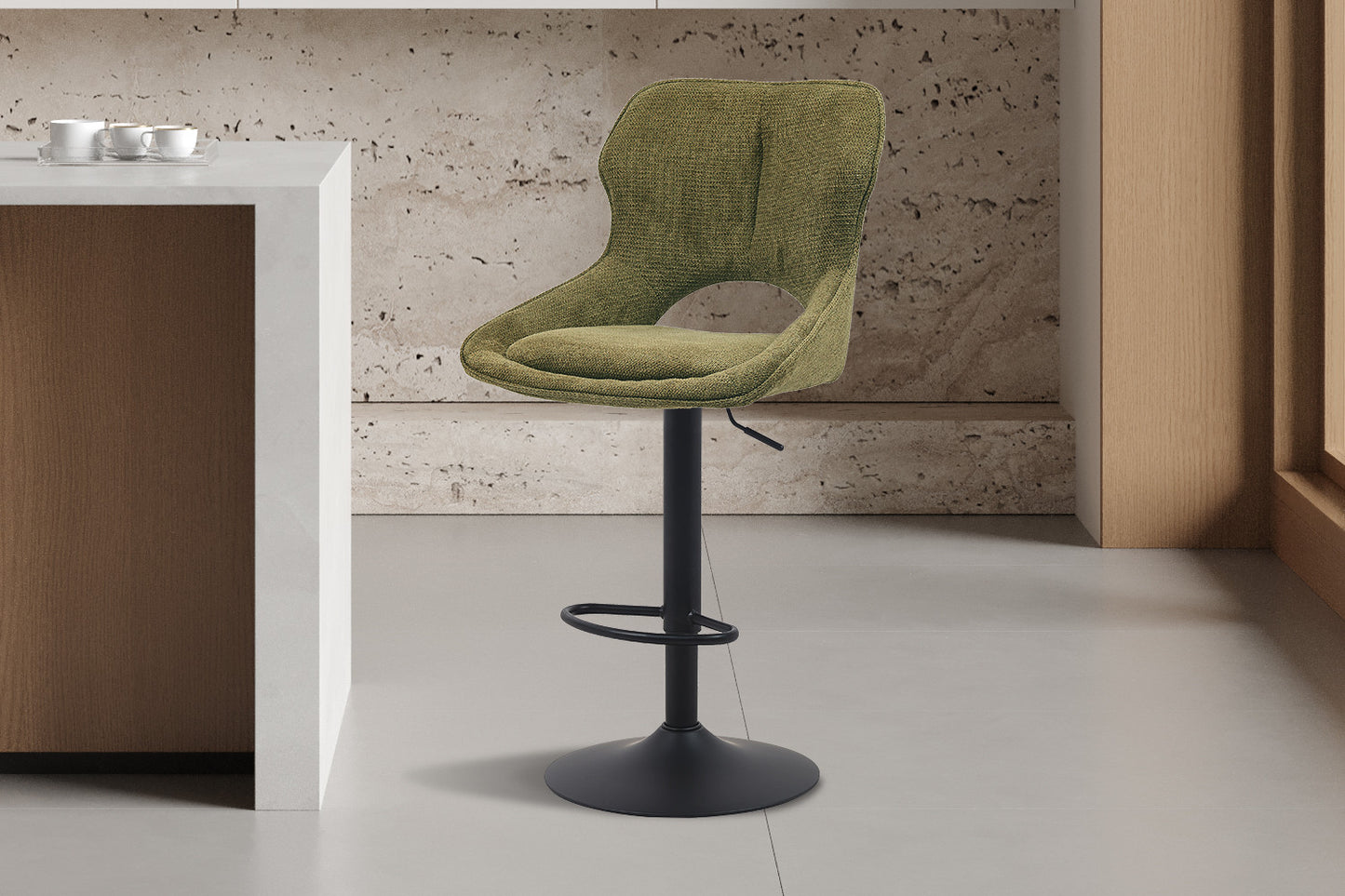 Barkruk 'Mori' Stof Ote Share 353 Groen