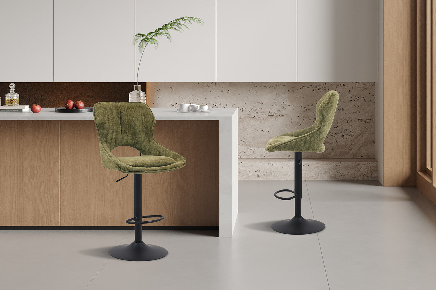 Barkruk 'Mori' Stof Ote Share 353 Groen