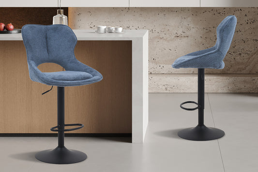 Barkruk 'Mori' Stof Ote Share 315 Blauw