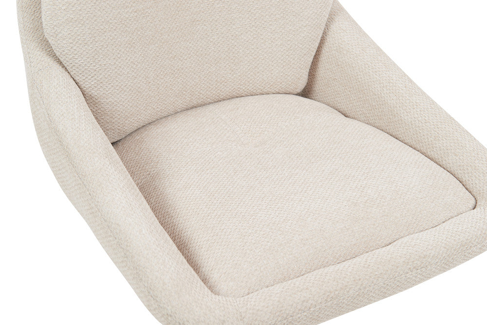 Barkruk 'Sabine' Stof Ote Sea 140 Draaibaar Ecru