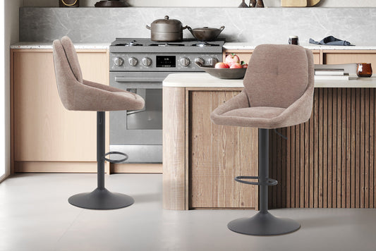 Barkruk 'Sabine' Stof Ote Sea 173 Draaibaar Zand