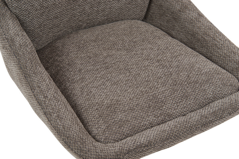 Barkruk 'Sabine' Stof Ote Sea 456 Draaibaar Grijs