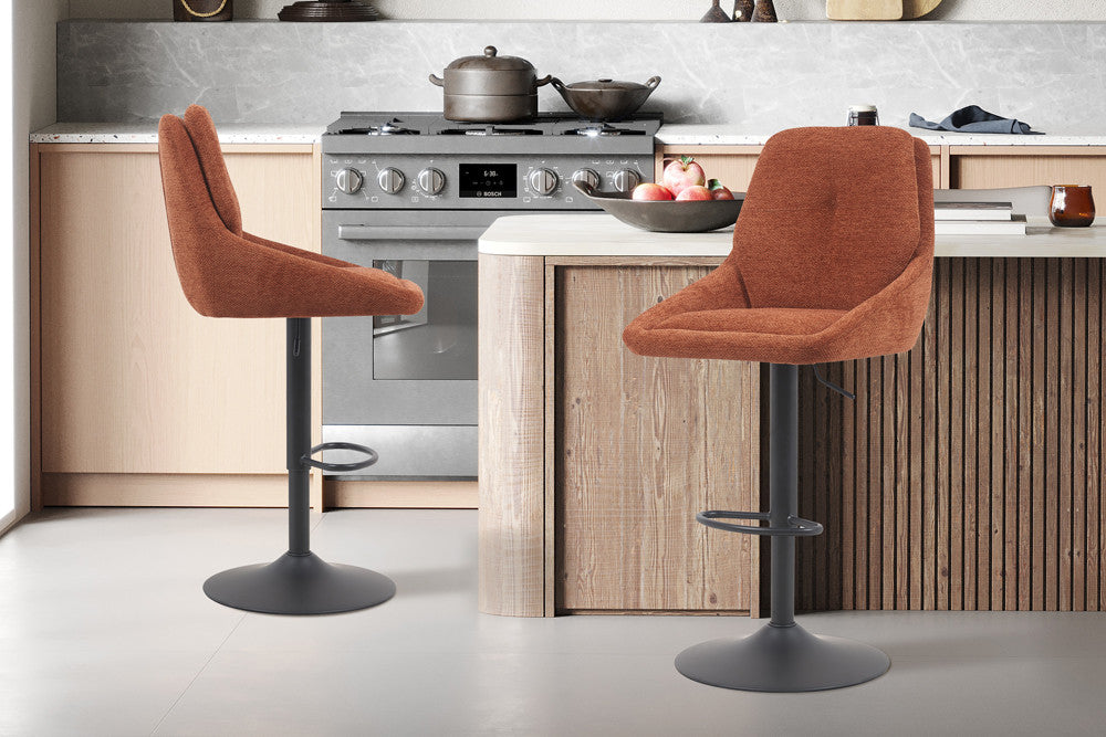 Barkruk 'Sabine' Stof Ote Sea 500 Draaibaar Roest