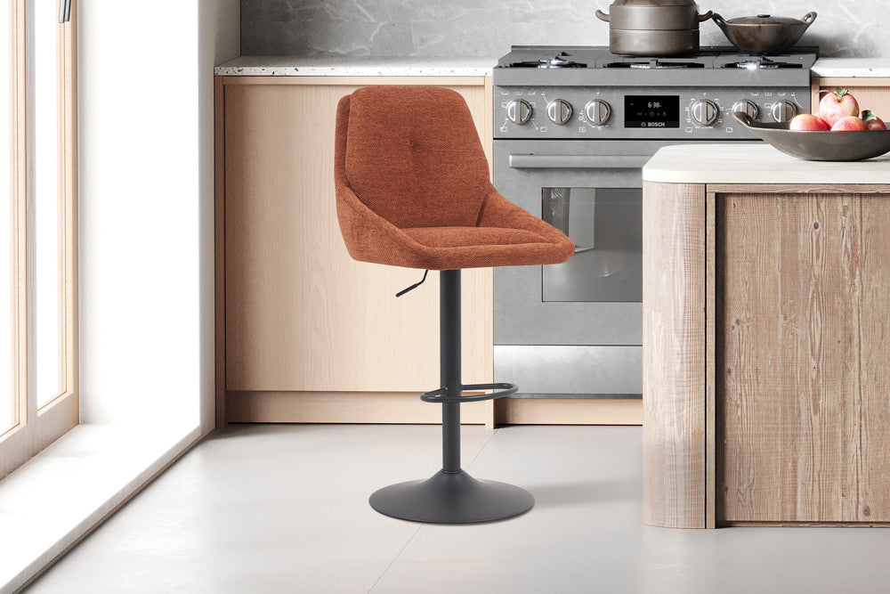 Barkruk 'Sabine' Stof Ote Sea 500 Draaibaar Roest