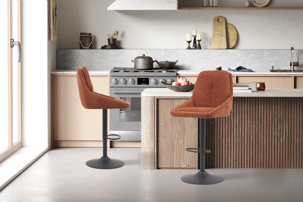 Barkruk 'Sabine' Stof Ote Sea 500 Draaibaar Roest