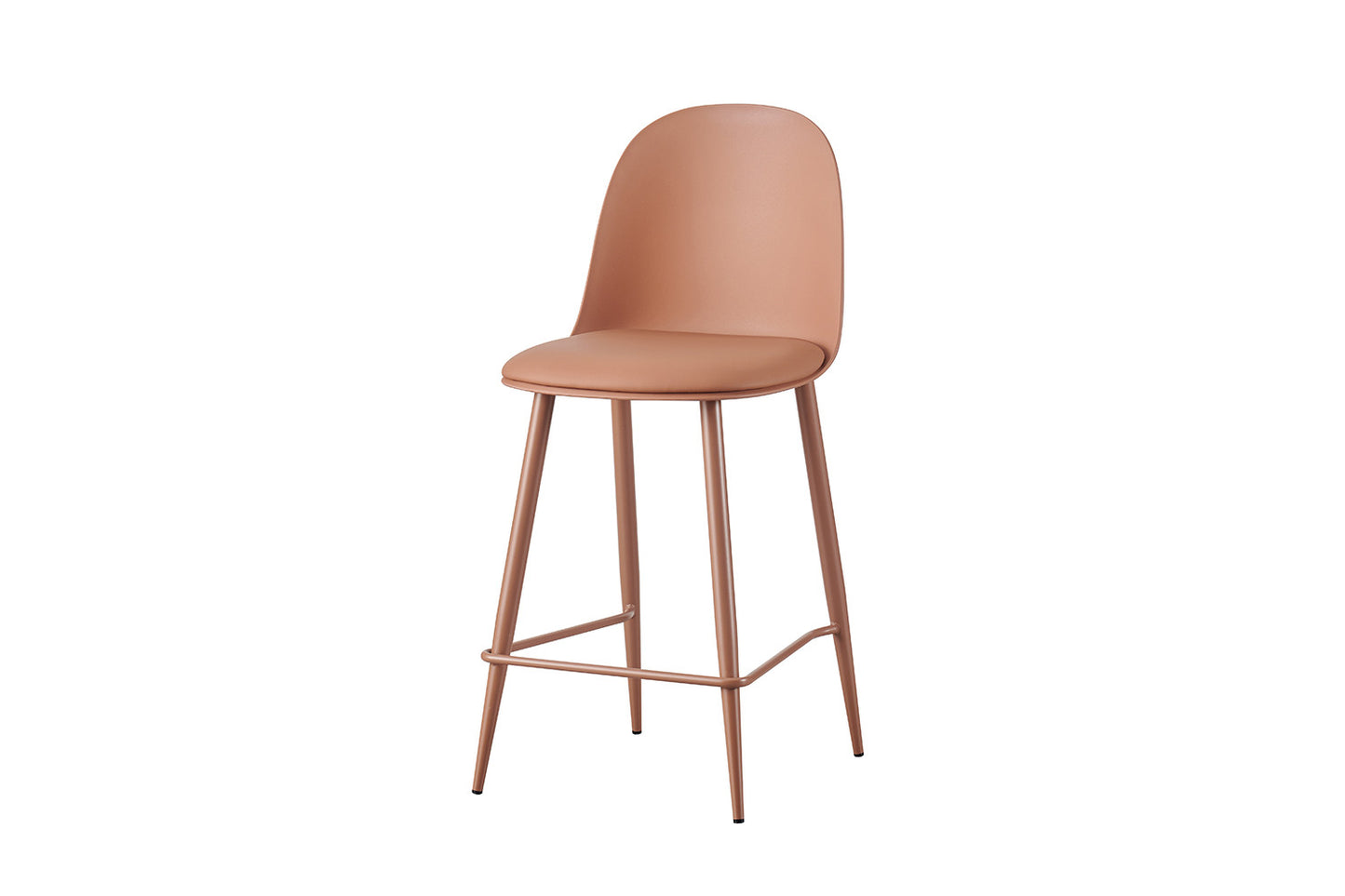 Barkruk 'Jasmin' Zitting PP kussen PU Terracotta