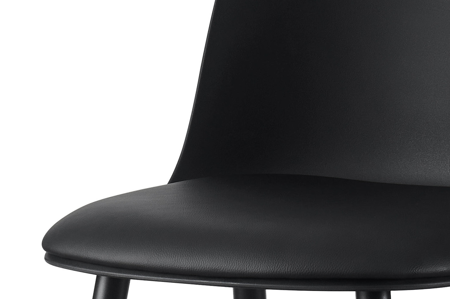 Barkruk 'Jasmin' Zitting PP kussen PU Zwart