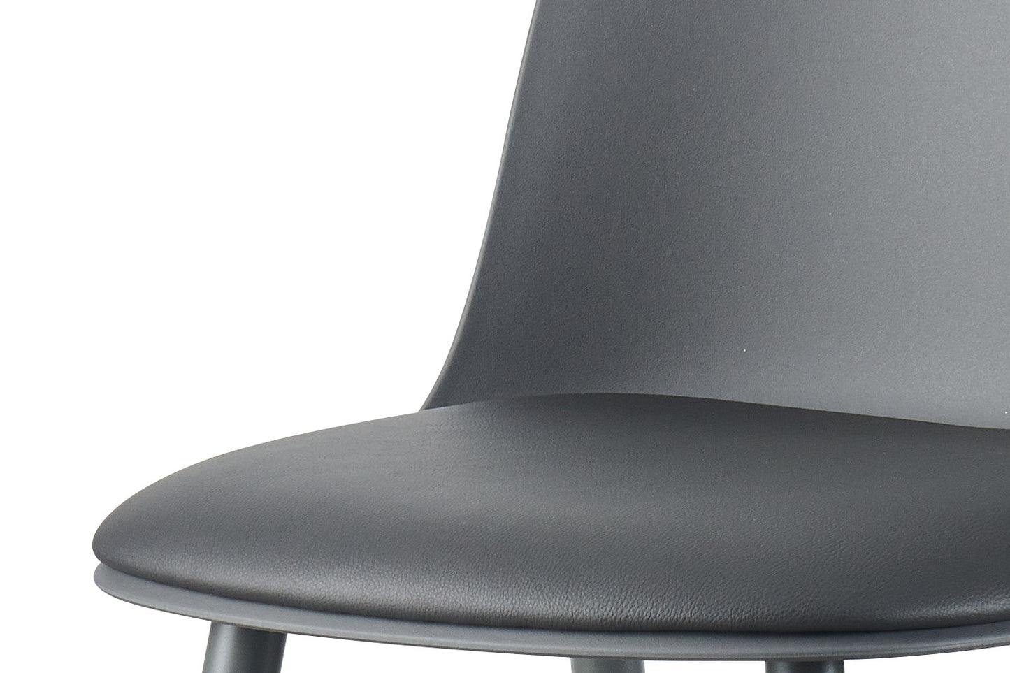 Barkruk 'Jasmin' Zitting PP kussen PU Grijs