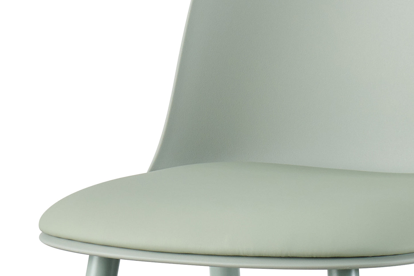 Barkruk 'Jasmin' Zitting PP kussen PU Grijs-groen