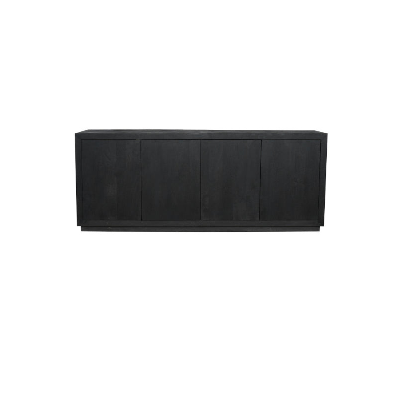 Dressoir Brussel Zwart 4 deuren | 200 cm