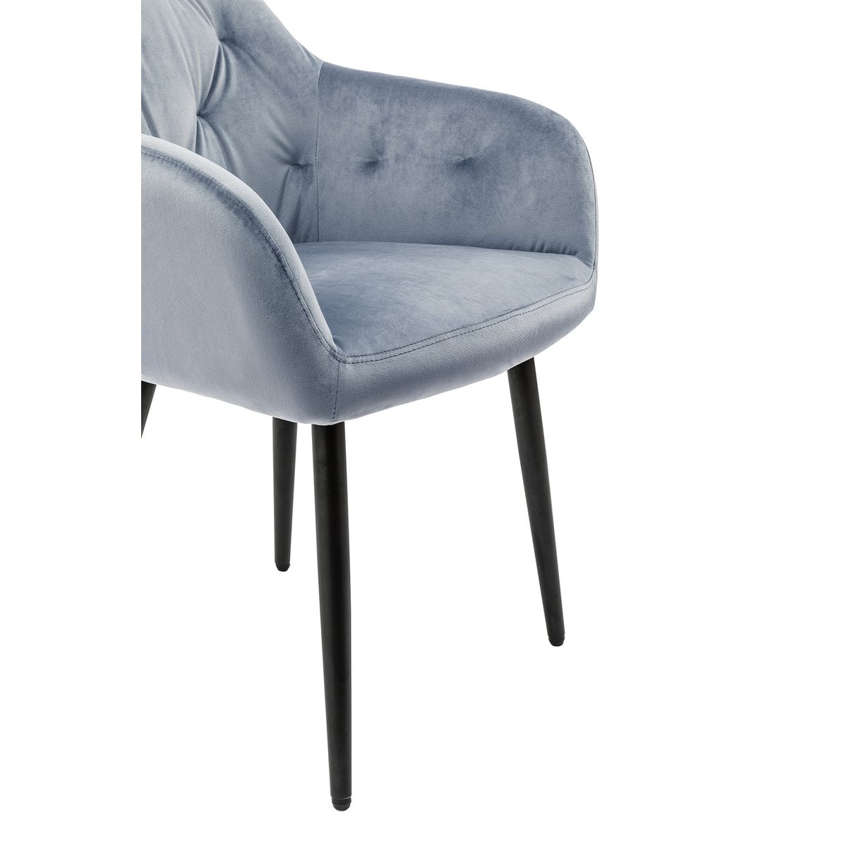Fauteuil lichtgrijs fluweel
