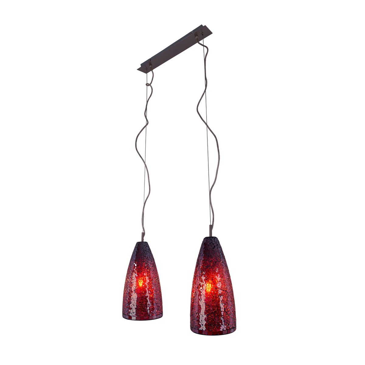 Glazen hanglamp 2 FLG. "Individu"