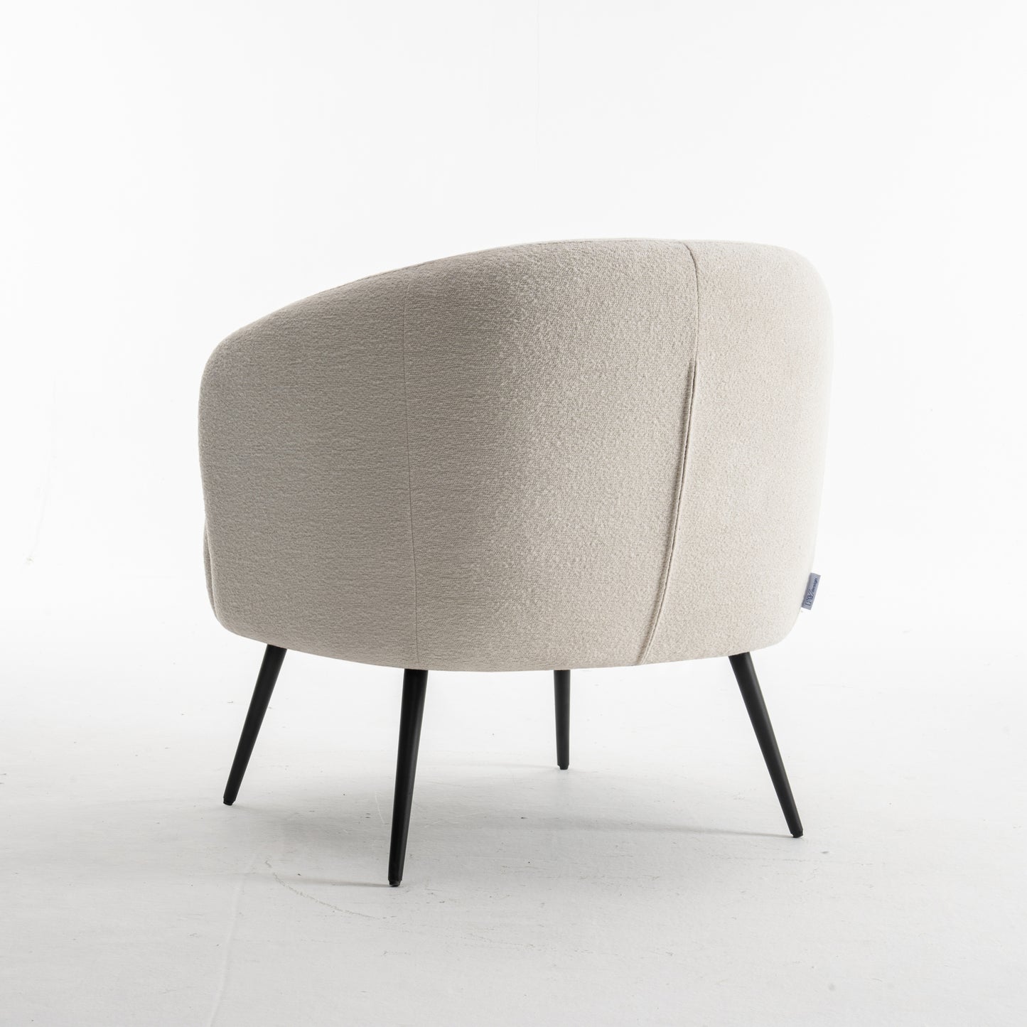 Laura fauteuil Stof Teddy Ivory 101