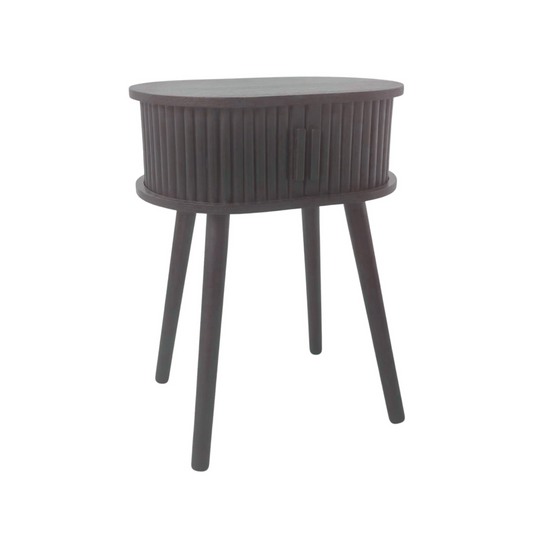 Bijzettafel / Nachtkastje - Zwart - MDF - 40x30x53cm