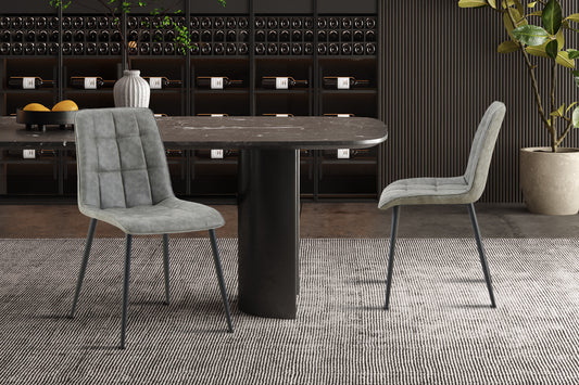 "Chair 'Furas' Vintage PU Grey"