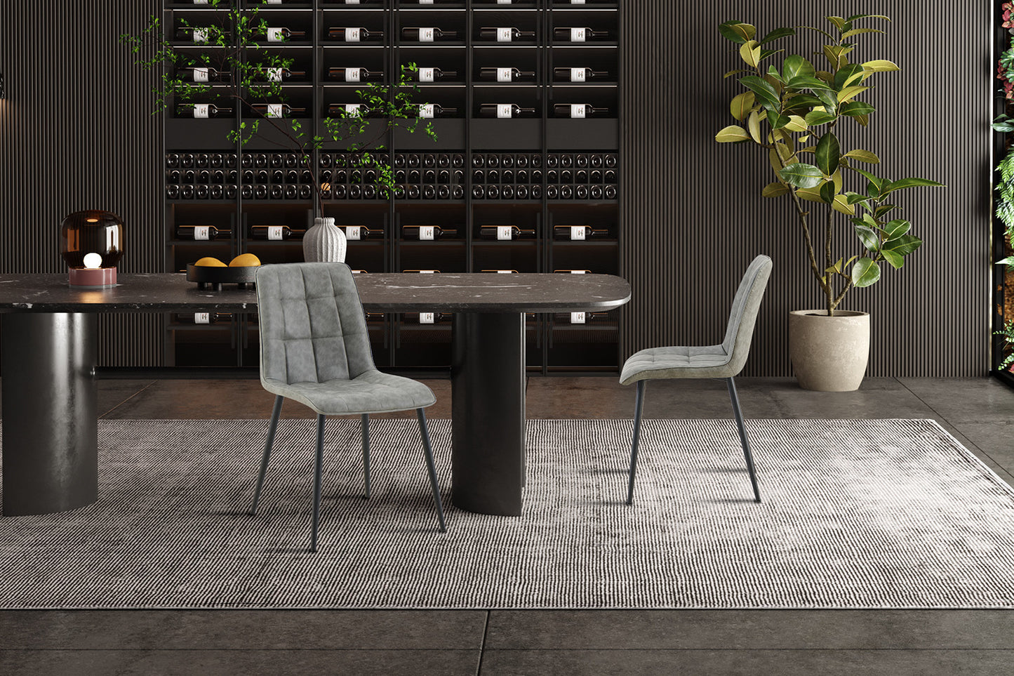 "Chair 'Furas' Vintage PU Grey"