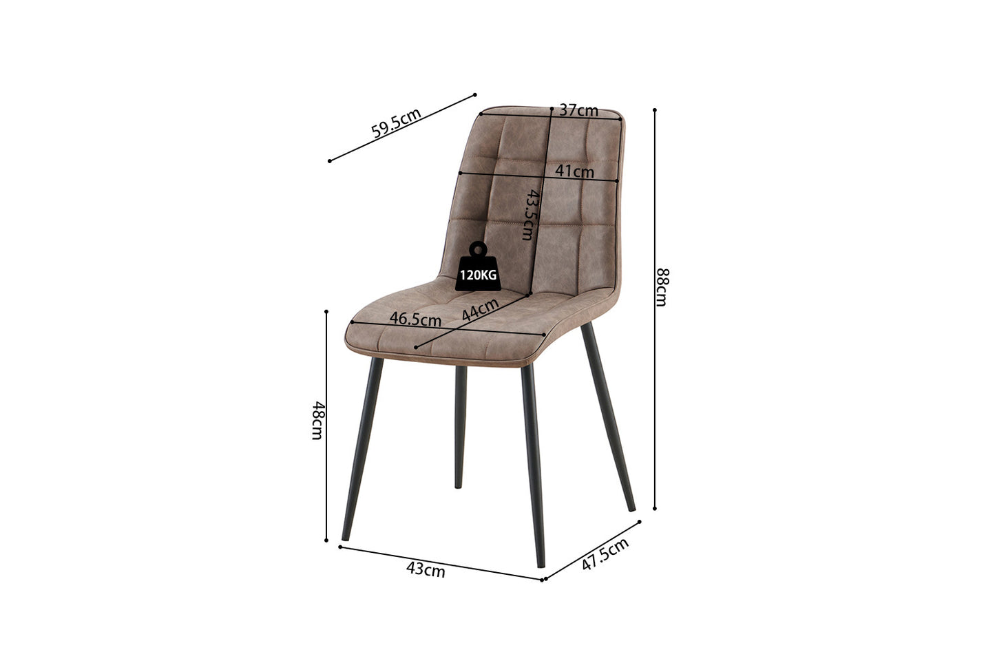 "Chair 'Furas' Vintage PU Brown"