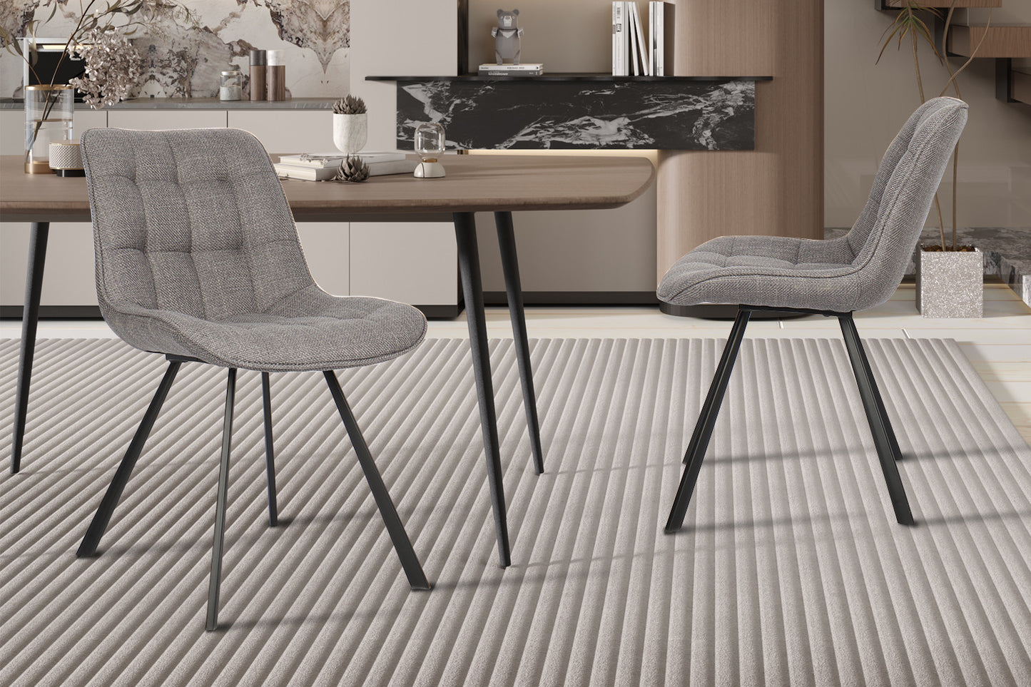 "Chair 'Ariba' Fabric Ote Montego 466 Grey"