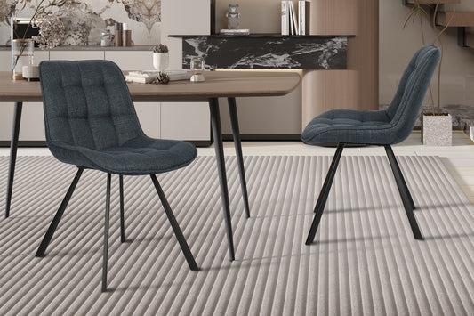 "Chair 'Ariba' Fabric Ote Montego 303 Dark Blue"