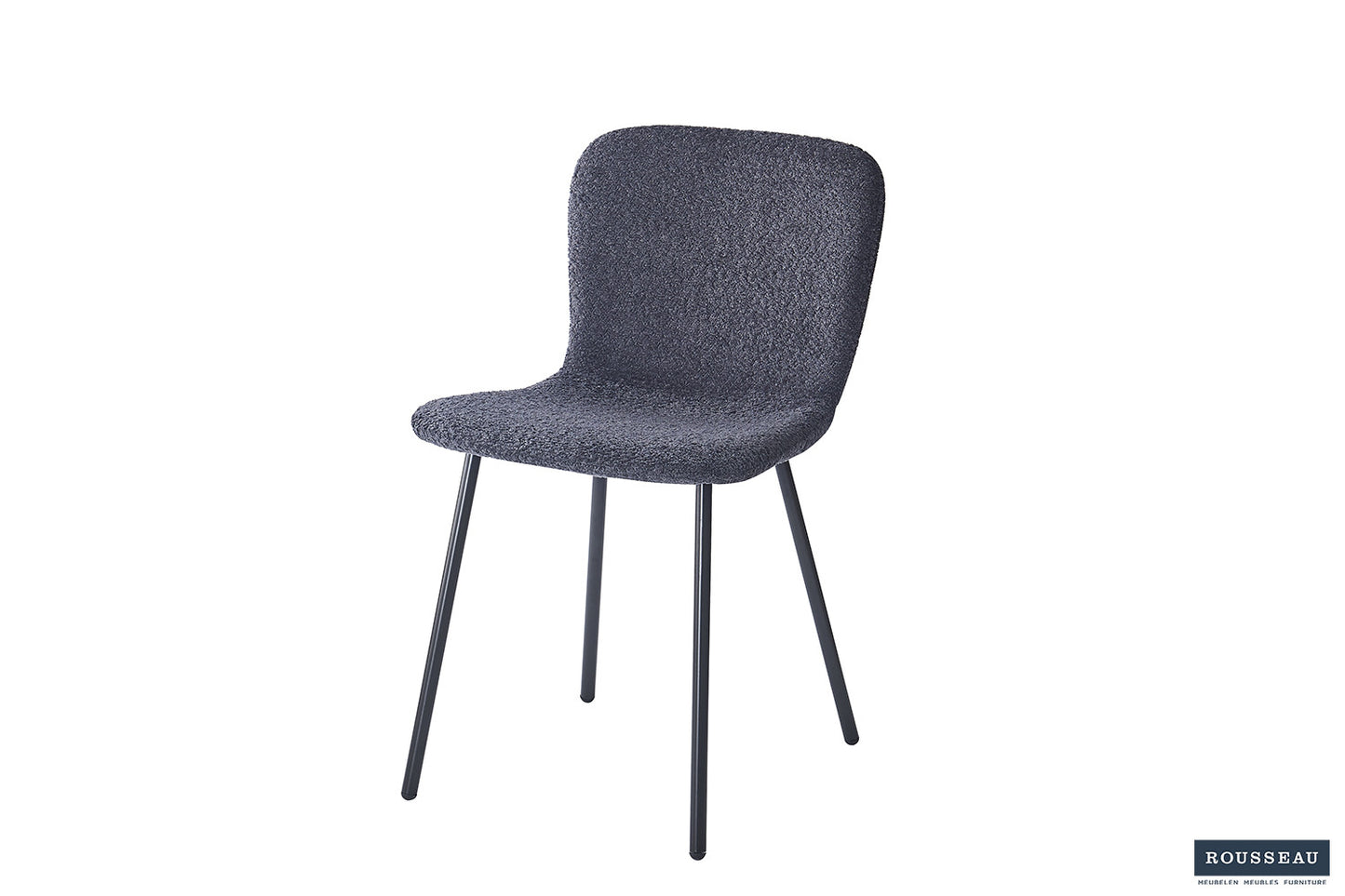 Stoel 'Susan' Bouclé Donkergrijs