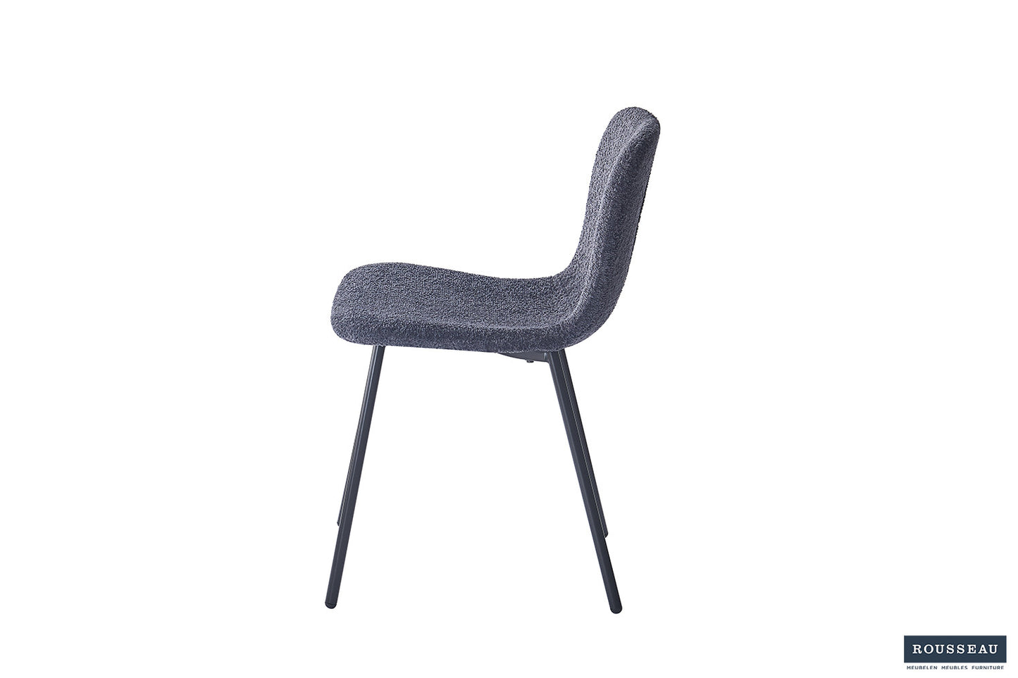 Stoel 'Susan' Bouclé Donkergrijs