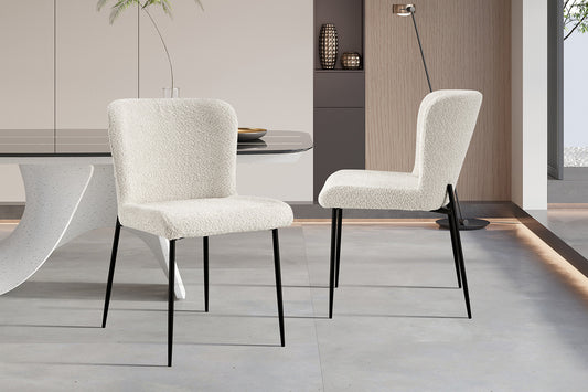 "Chair 'Lisa' Bouclé Ecru"