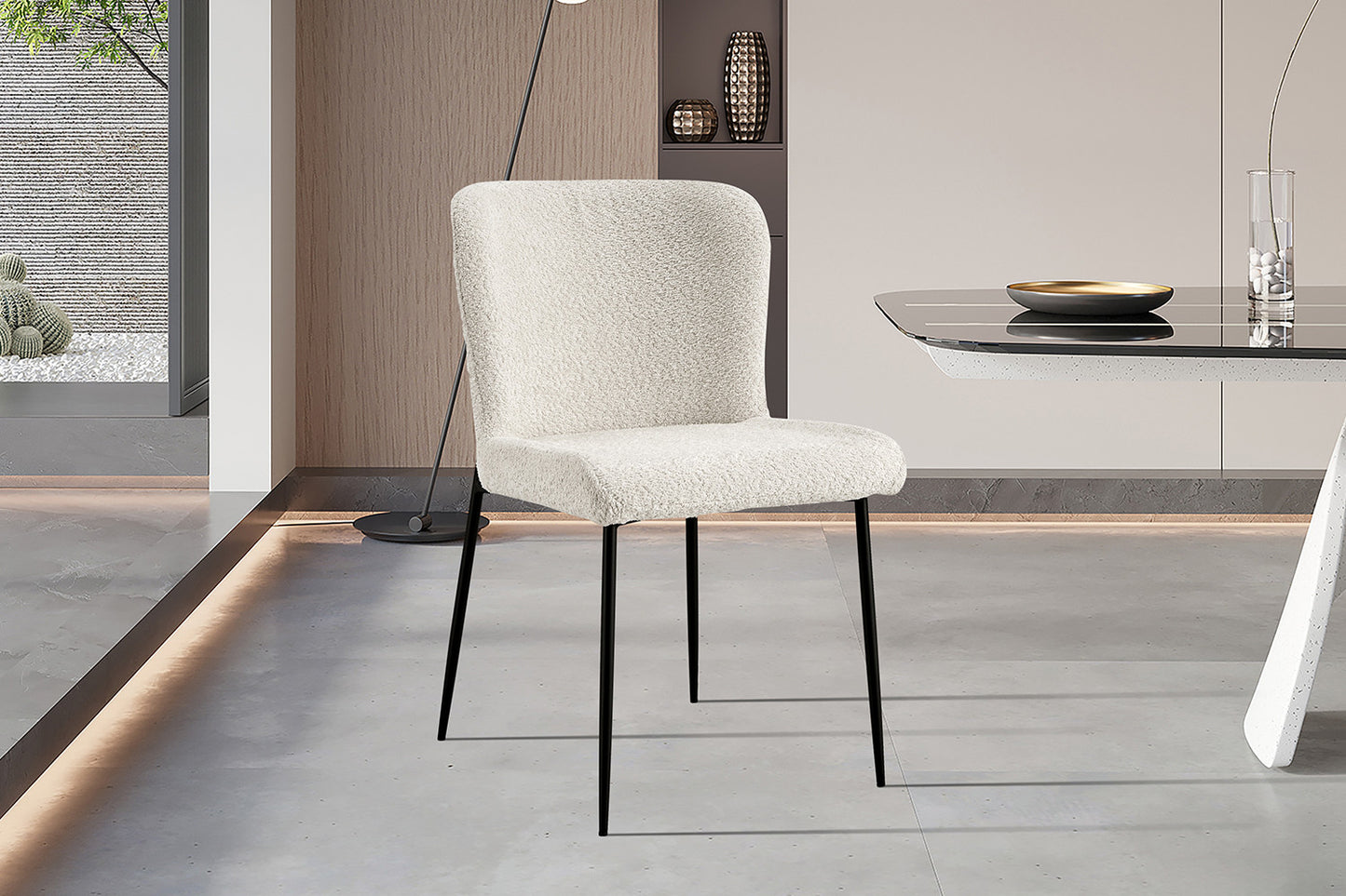 "Chair 'Lisa' Bouclé Ecru"