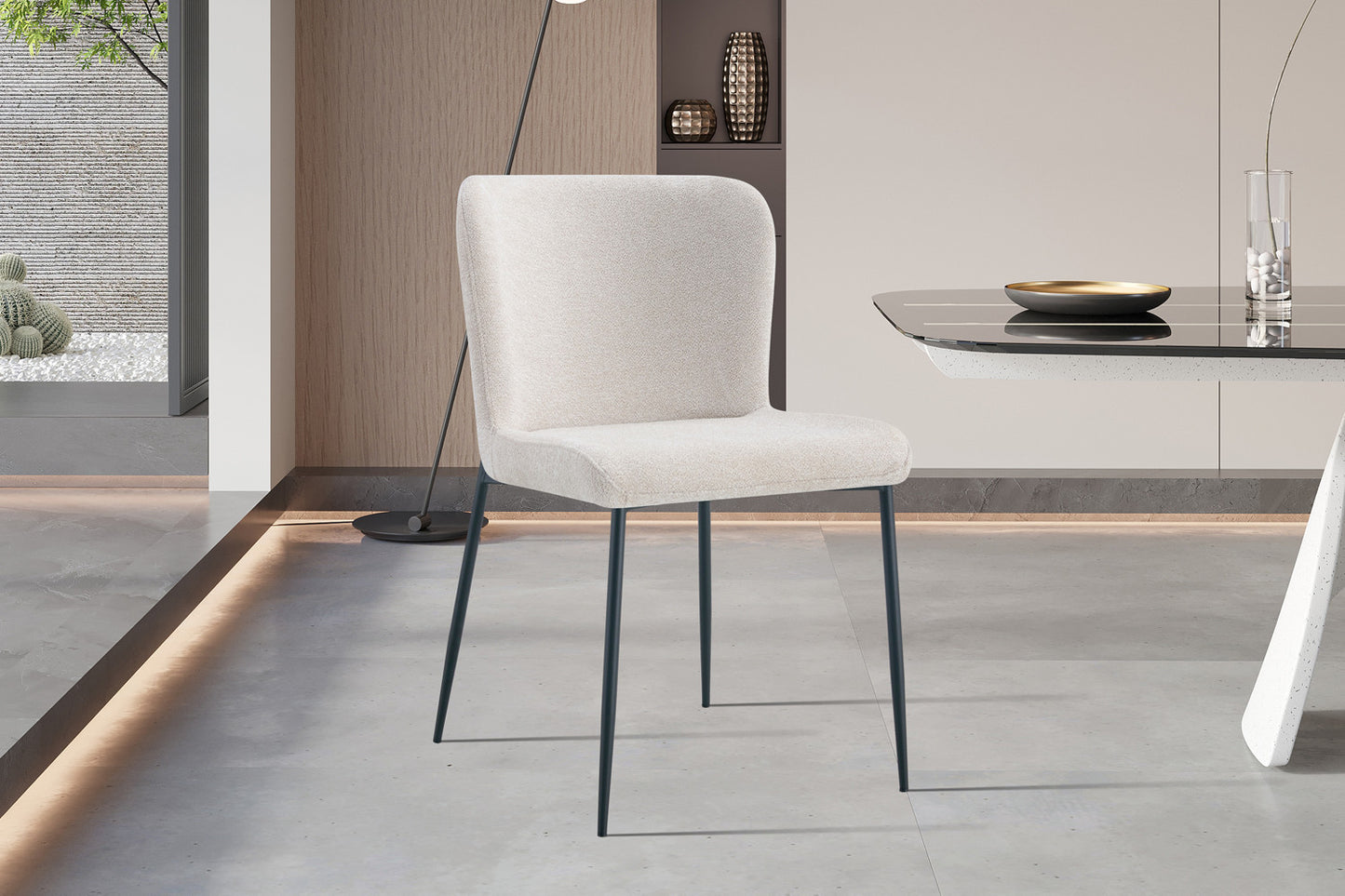 Stoel 'Lisa' Stof Fabb Raven 24 Beige