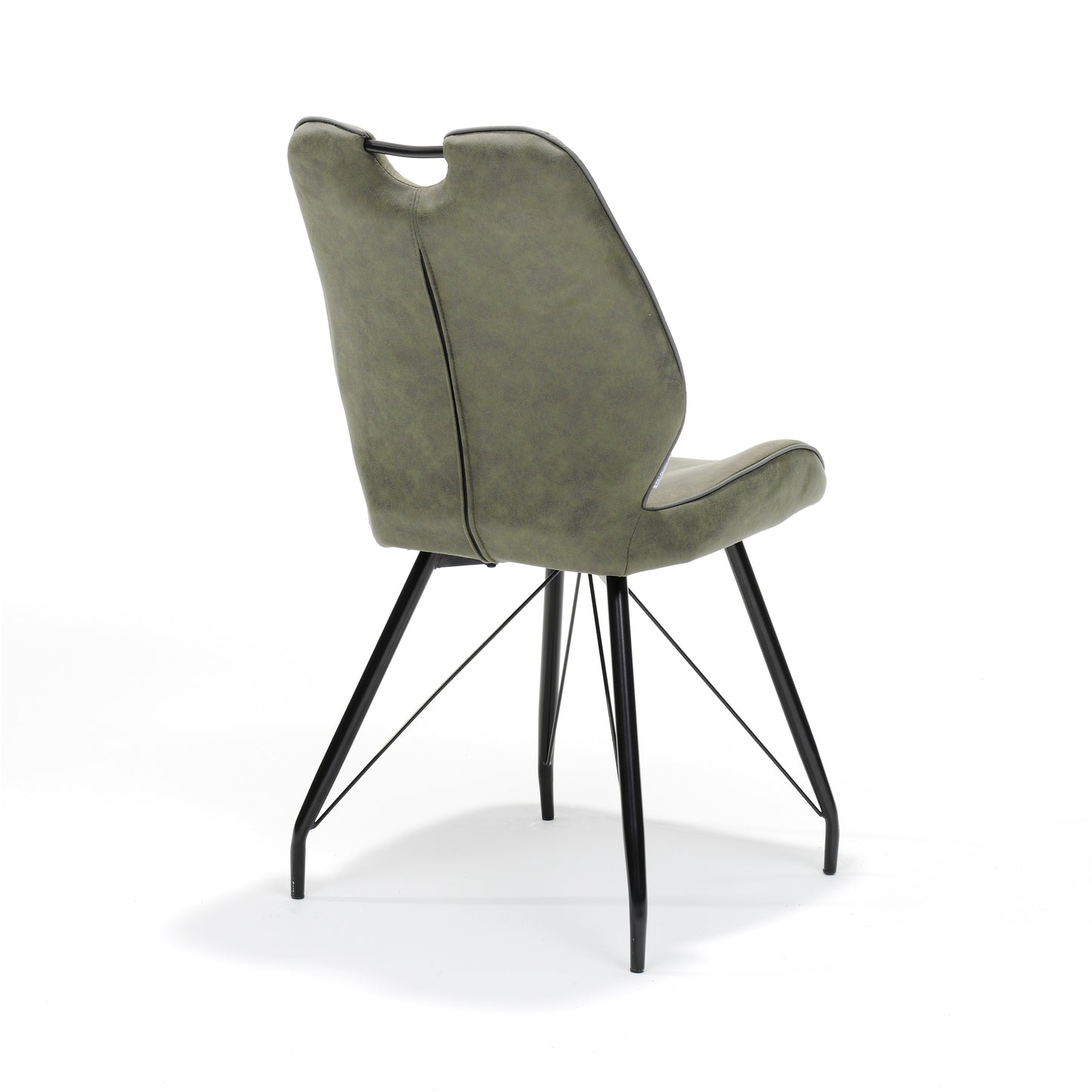"Chair Penta black fabric Soft Green"
