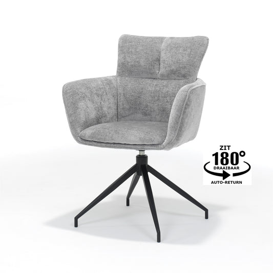 Evan fauteuil Stof Perfect Harmony Grijs