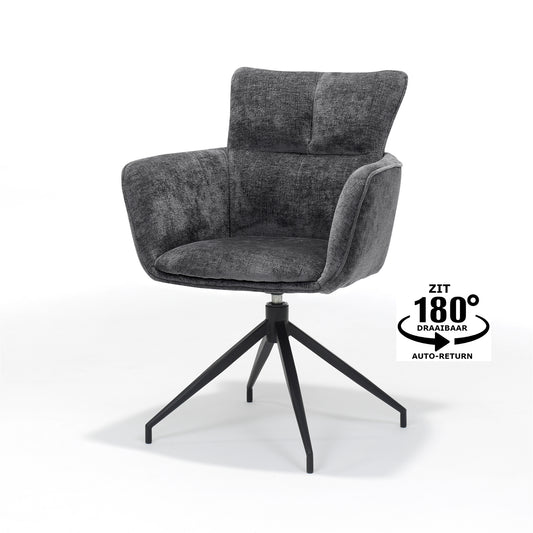 Evan fauteuil Stof Perfect Harmony Antraciet