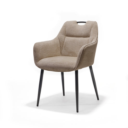 Adele armstoel Stof Retro Bliss #18 Taupe