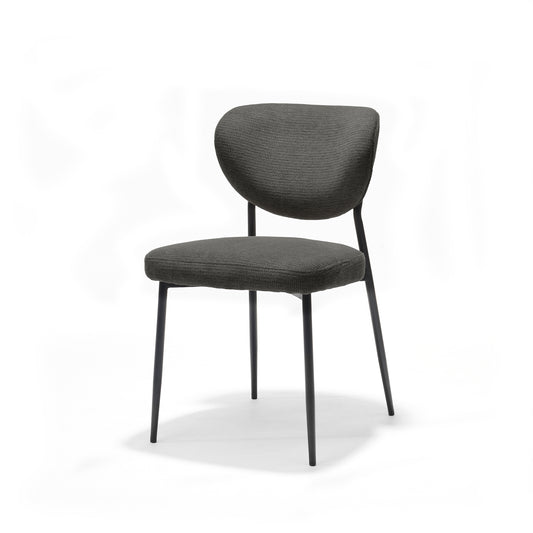 Lucas stoel Stof Aragon Antraciet