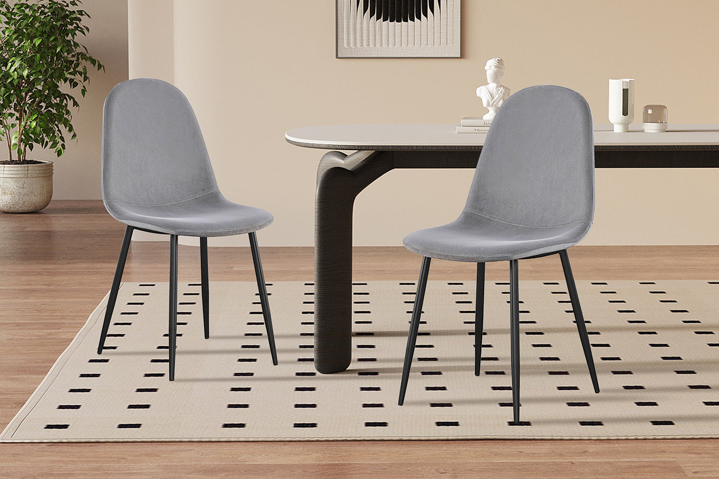 "Chair 'Boy' Velvet Grijs"