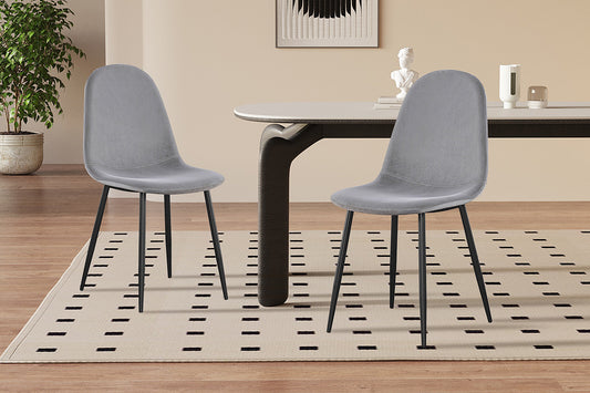 "Chair 'Boy' Velvet Grijs"