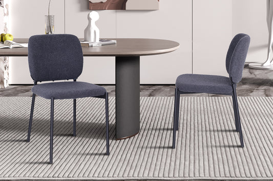 Stoel 'Sophia' Stof Donkergrijs