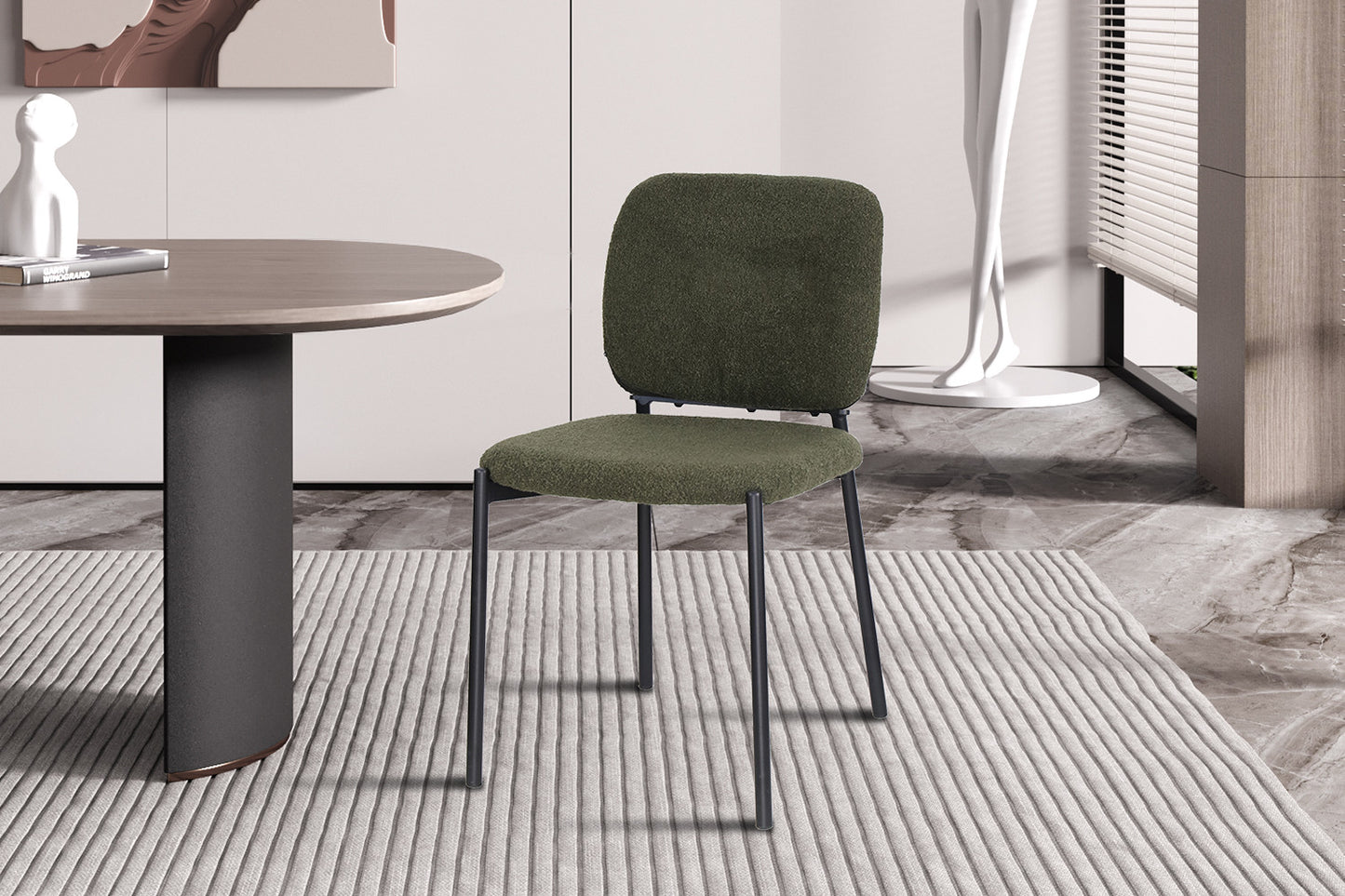 Stoel 'Sophia' Stof Groen