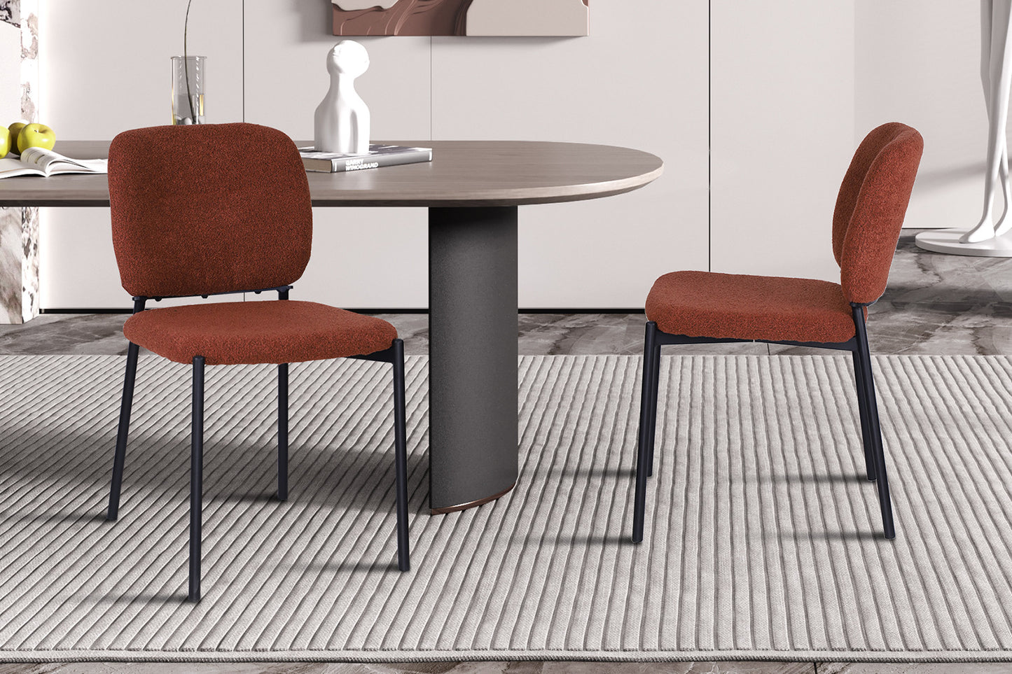 Stoel 'Sophia' Stof Roest