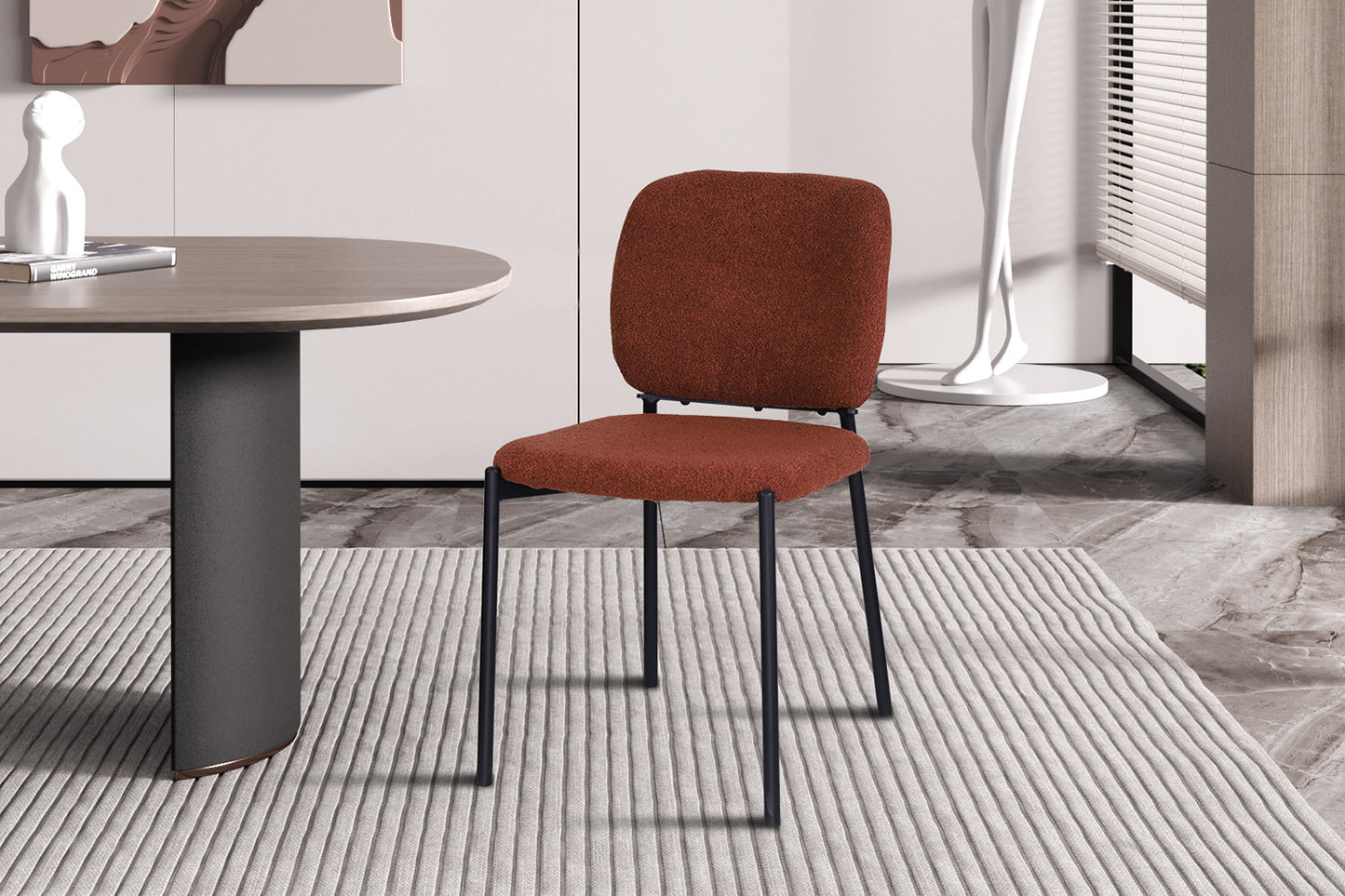 Stoel 'Sophia' Stof Roest